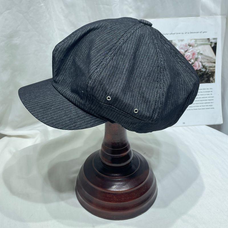 Japanese Retro Solid Color Beret Children Spring And Summer Fashion Literary And Artistic Painter Octagonal Hat Casual Cloud Newsboy Hat Tide