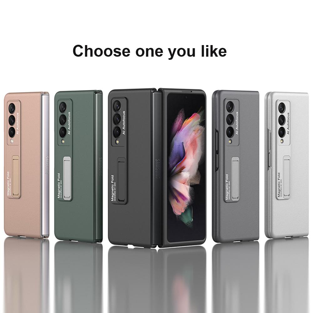 For Samsung Galaxy Z Fold 3 Case With Kickstand Ultra Thin Armor Shockproof Case For Samsung Z Fold 3 5G Phone Case Cover