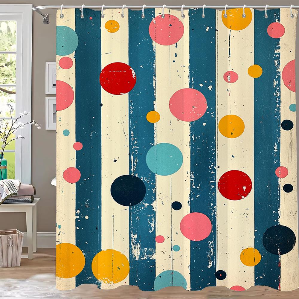 Modern Love Pink Bow Printed Shower Curtain Partition Privacy Hanging Home Decoration Curtain With Hooks Machine Washable