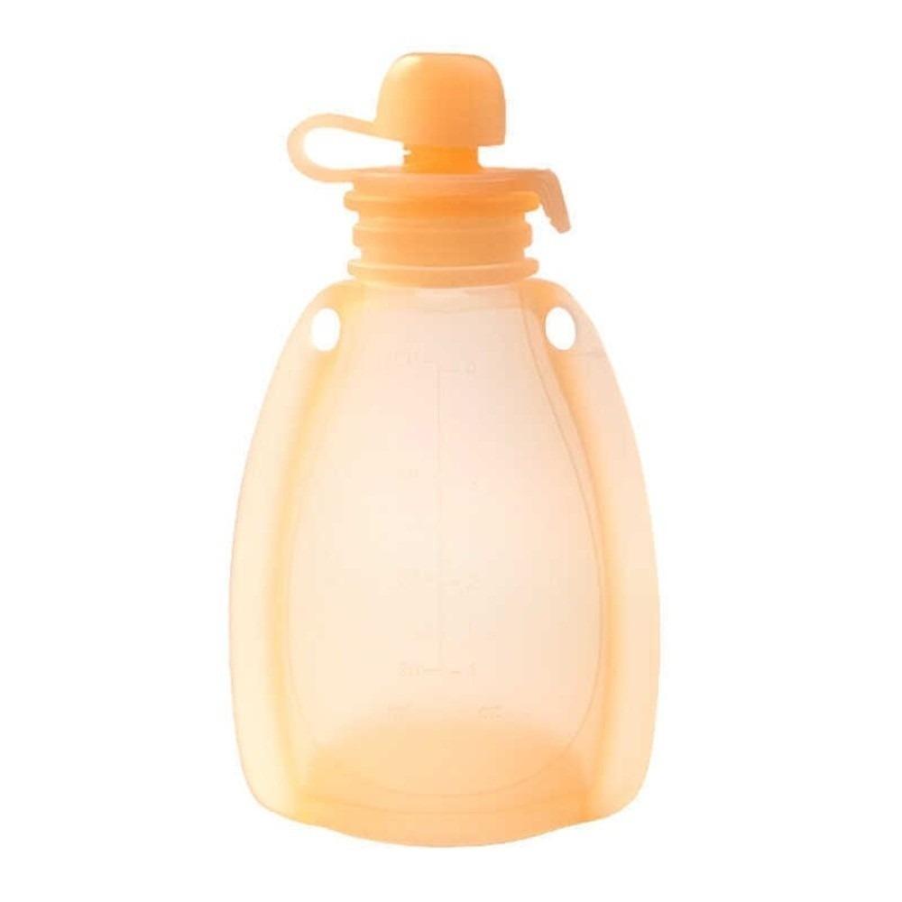 Food Grade Silicone Baby Food Pouch Non BPA Leakproof Food Storage Bag Squeeze Feeder  Travel