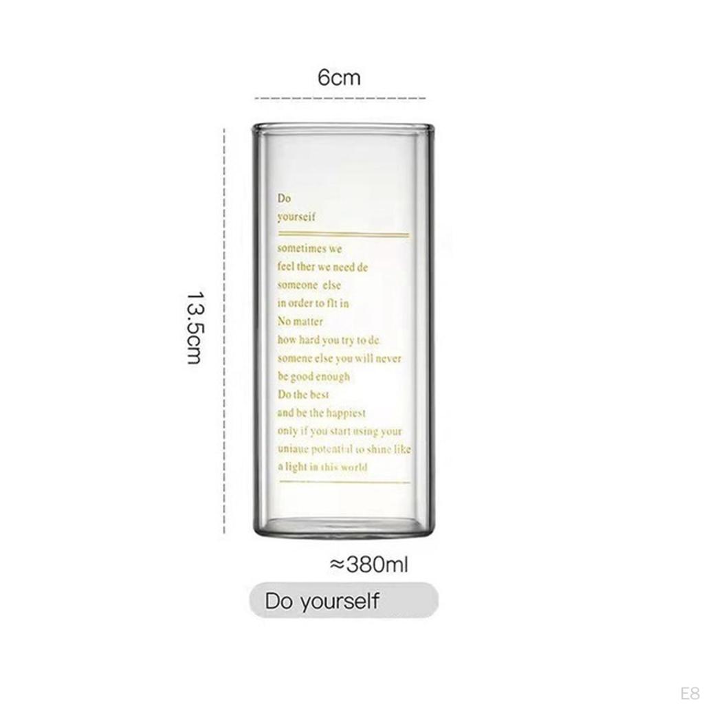 Drinking Glasses Glass Can Transparent Cups Tumbler for tea Party Home