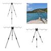 Fishing Rod Support Stand for Sea Beach Fishing River Fishing, Telescopic Fishing Rod Tripod Fishing Rod Rack Stand Rest