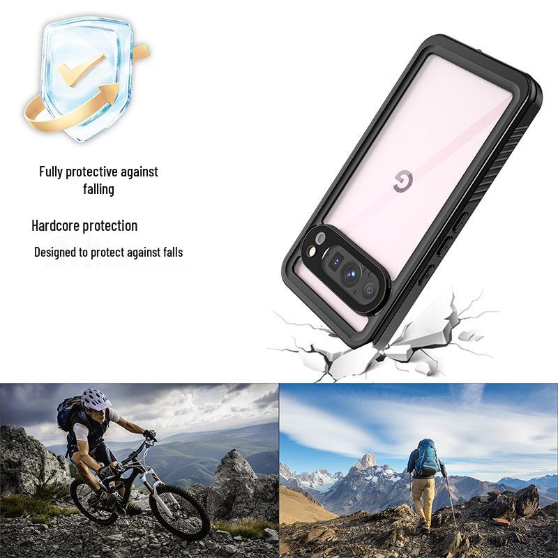 Google Pixel 9 Pro XL Waterproof Transparent Full Coverage Case