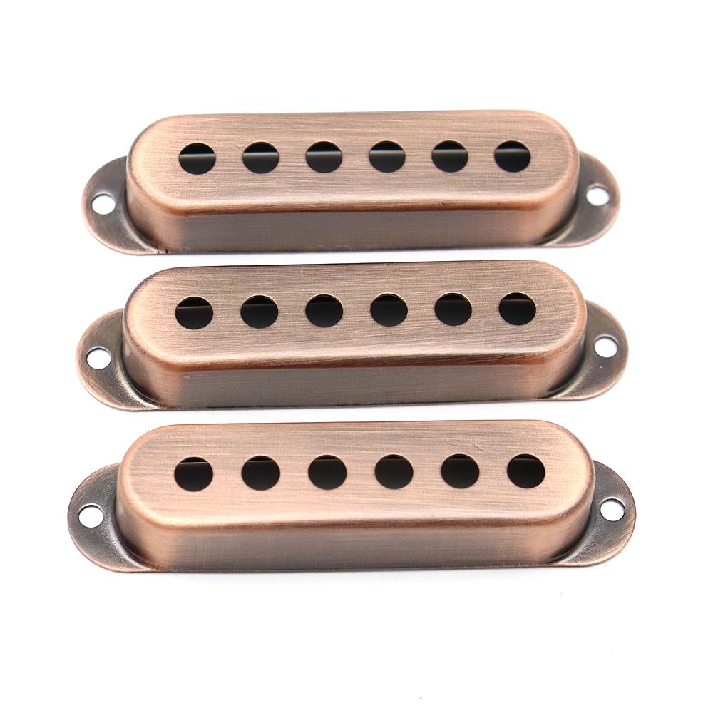 3 Pcs Brass Electric Guitar Single Pickup Covers 48Mm50Mm52Mm For St Sq Guitar Accessories Parts