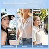 Mini Clip-On Bladeless Neck Fan USB Rechargeable 5-Speed 360° Rotatable Quiet Portable for Camping Travel Office