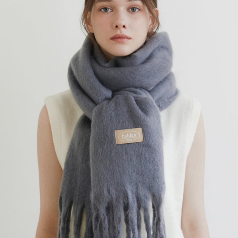 halden heavy hairy muffler (M026_charcoal)