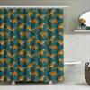 Tenda da Doccia Tigre Motivo Animale Astratto Impermeabile Decorazione Bagno Fauna Selvatica Giungla Sfondo Natura Tema Foresta Lavabile Tessuto