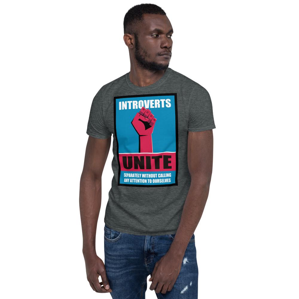 Funny Introvert TShirt  Introverts Unite Seperately Tee Unisex T-Shirt L
