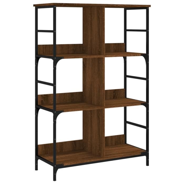 VidaXL Bibliothèque chêne marron 78,5x33x117,5 cm bois d'ingénierie 835253
