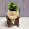 Resin Modern Minimalist Cartoon Pattern Cross-border New-style Cute Succulent Swing Flower Pot Craft Creative Home Decor Planter