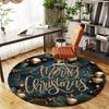 1PC Merry Christmas Office Round Area Rug, Under Office Chairs Bedroom Living Room Home Decor,Carpet for Office, -1110262