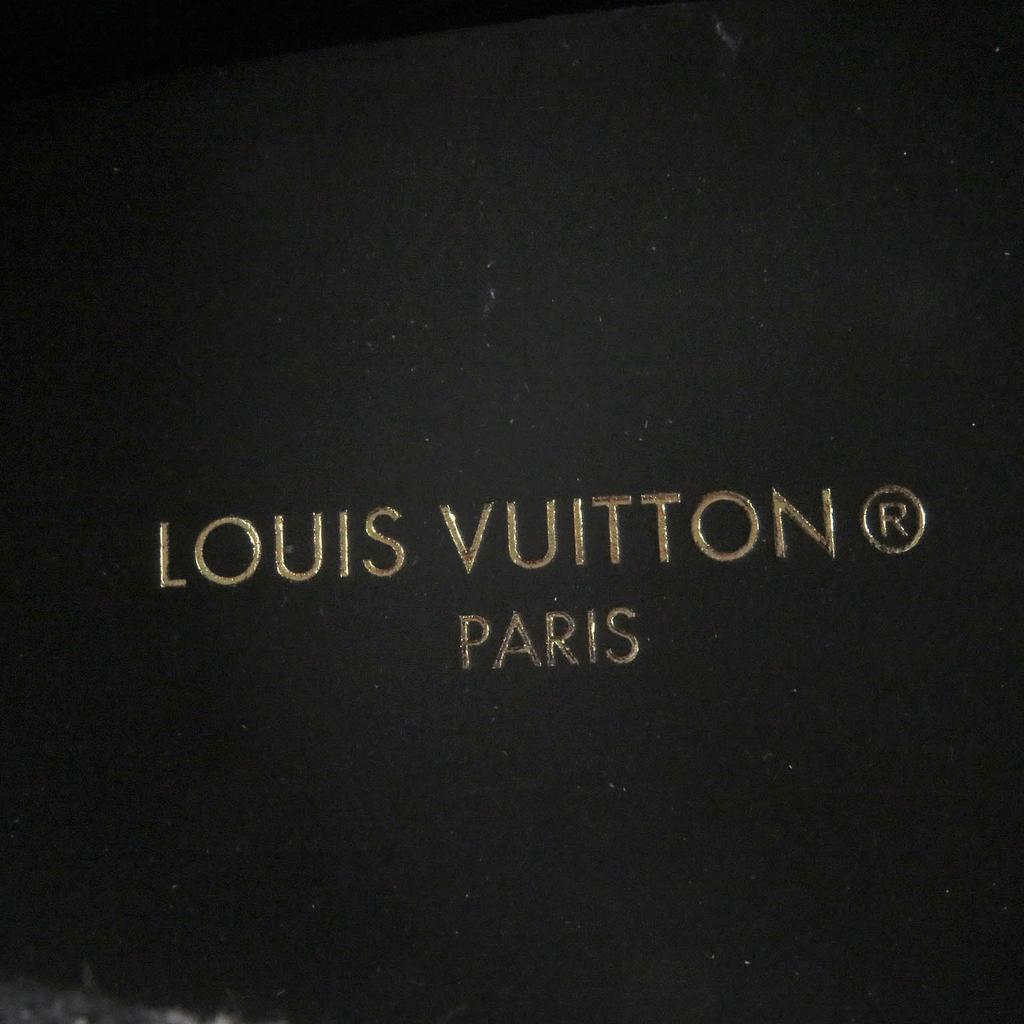 Excellent LOUIS VUITTON Driving shoes Monte Carlo Line Indigo blue denim mens 6 Used