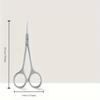 1pc Professional Dual Function Keratin Scissors - Small Scissors for Eyebrow, Eyelash, Nail Trimming and Beauty-