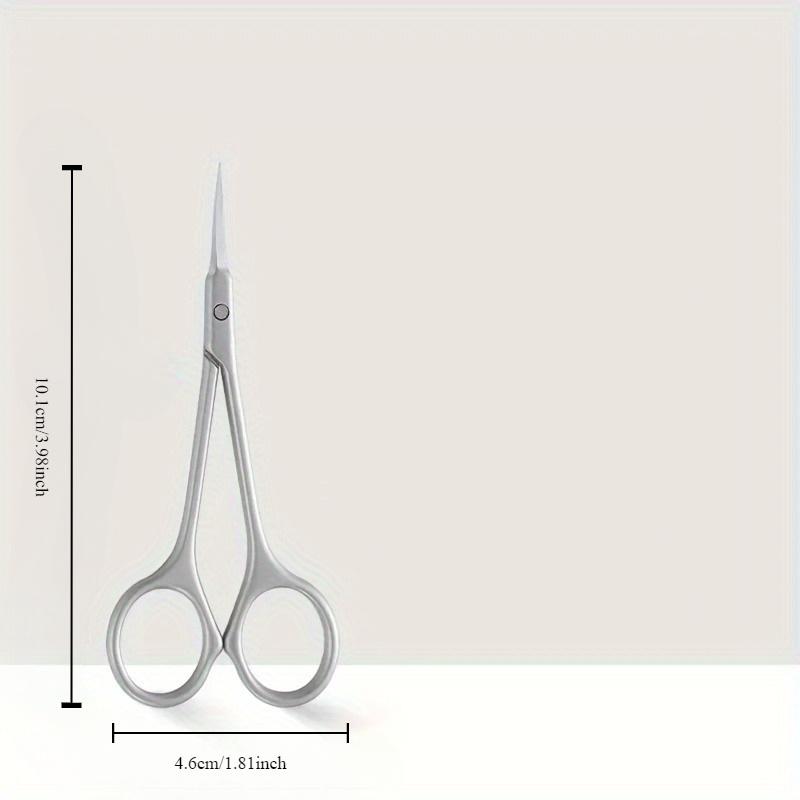 1pc Professional Dual Function Keratin Scissors - Small Scissors for Eyebrow, Eyelash, Nail Trimming and Beauty-
