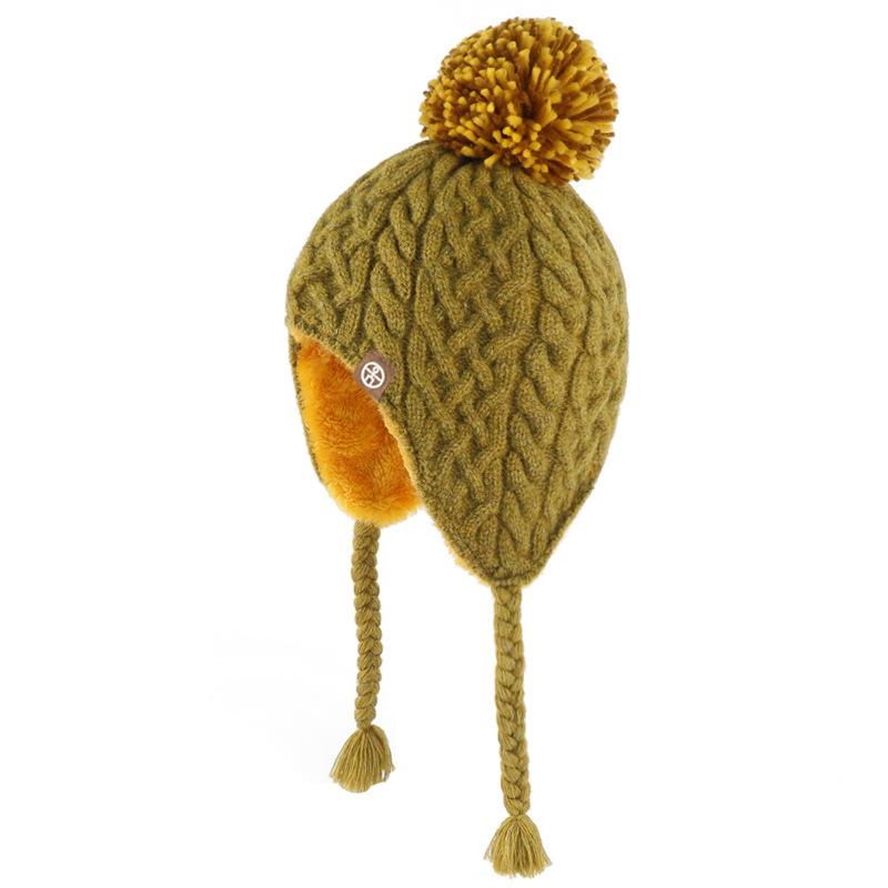 Children's Knitted Ear Protection Hat, Cold Resistant, Thick Skiing, Nordic Style Wool Blend, Direct Supply Knitted Hat