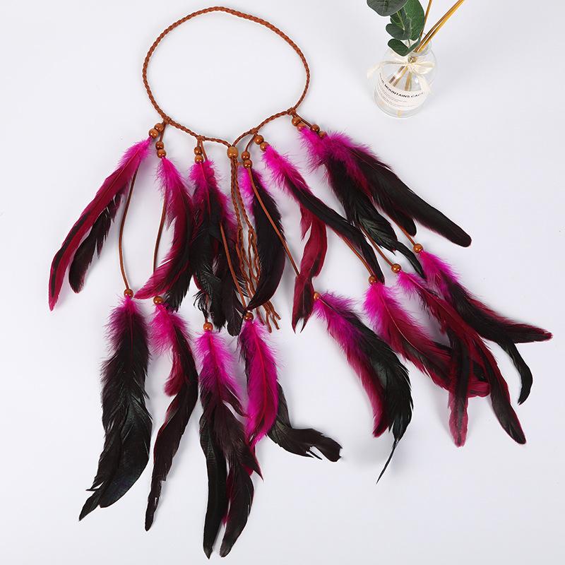 Bohemian Feather Headband Indian Tribal Tassel Hair Band Festival Hair Accessories