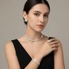 4Pcs Shiny Bridal Jewelry Set Multilayer Rhinestone Choker  Bridal Party