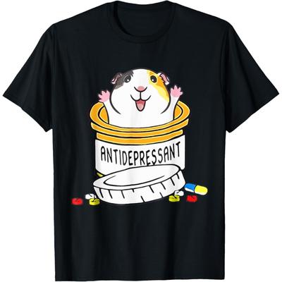 Cochons d'Inde Anti-Dépresseur Avec Cochons d'Inde T-Shirt