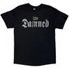 The Damned Unisex Adult EU Tour Summer 24 Distressed Logo Back Print T-Shirt