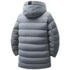 Cotton Jacket Autumn and Winter New Thickened Warm Hooded Mid-length Versatile Over-knee High-end Cotton Jacket Men