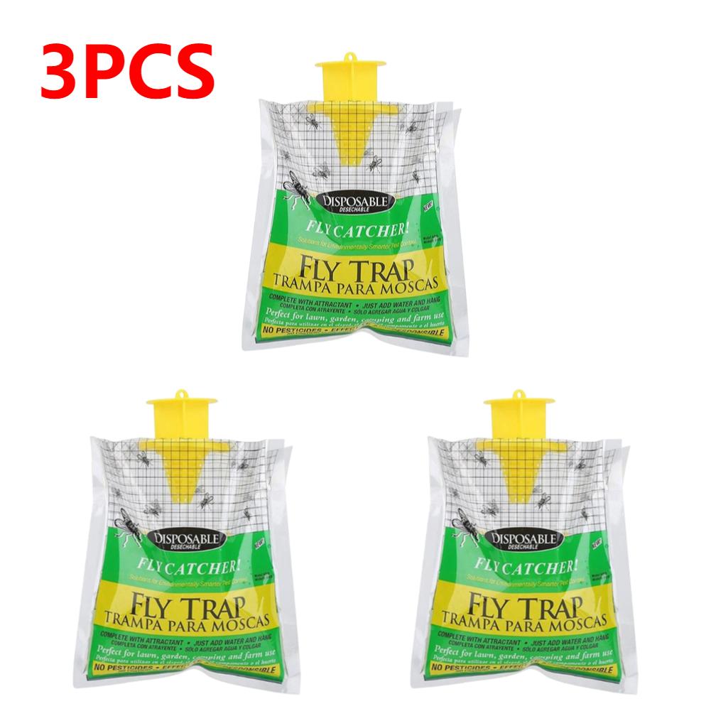 Sac Piège à Mouches Suspendu Piège à Mouches Paquet Hydrosoluble Jetable Non Toxique Inoffensif pour Fournitures Ménagères de Jardin