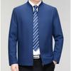 New Men's Jacket Spring and Autumn Jacket Middle-aged High-end Business Casual Jacket Dad Lapel Top