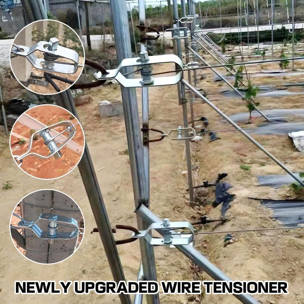 All-Steel Wire Tightener 80mm Electric Fence Tightener Cable Fastening Wire Ratchet Tensioner  Farm