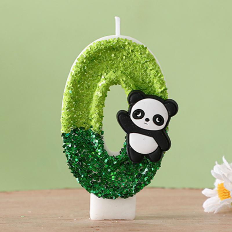 Cute Panda Digital Birthday Cake Party Candles - Hot Selling Item
