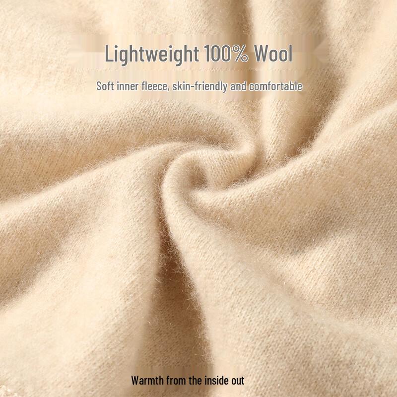 GUJIN Women's 100% Pure Wool Thermal Base Layer Pants