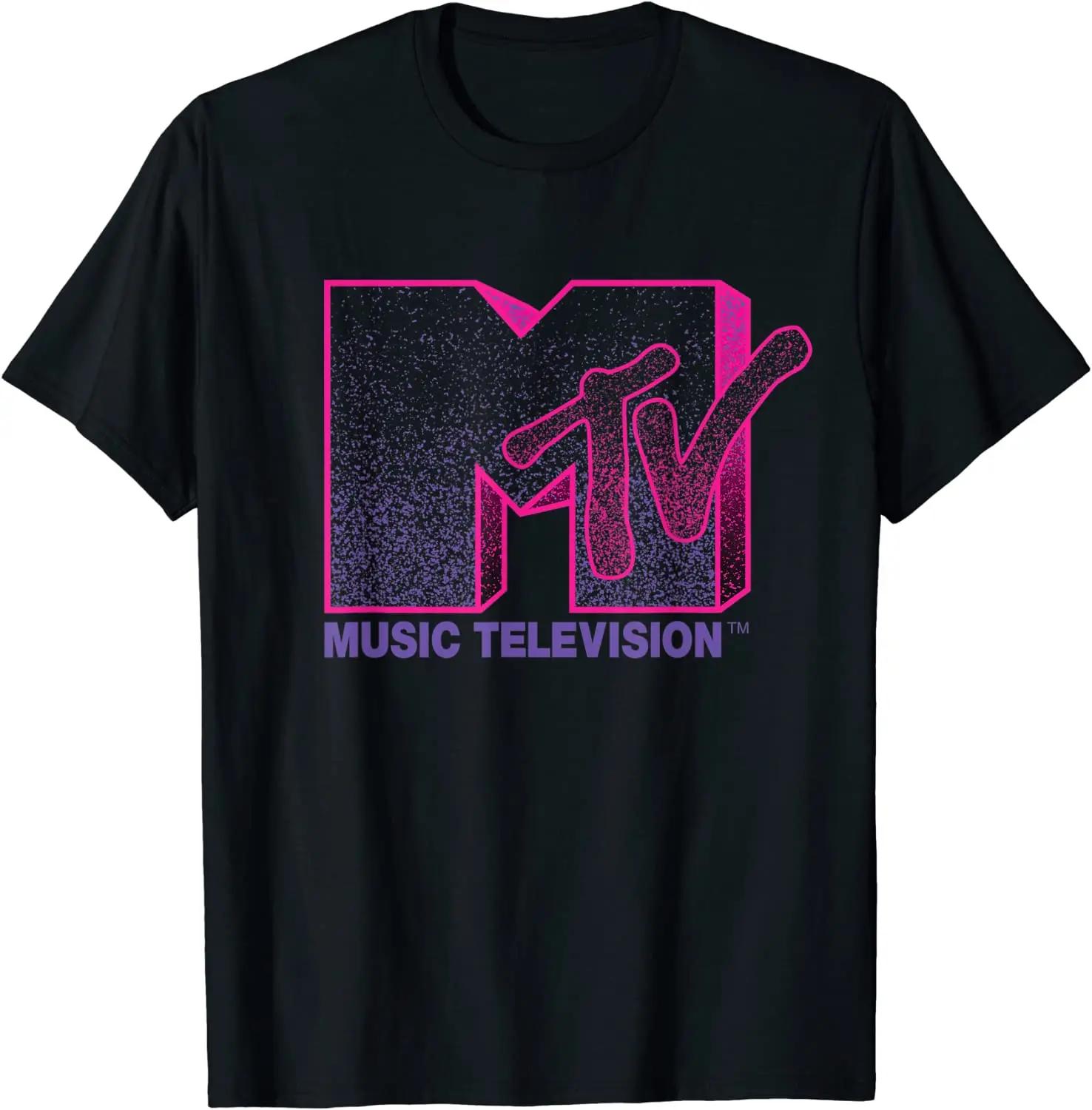MTV Sparkly Logo Music Television T Shirts TShirt - Men s Summer Cotton Graphic Tee S разноцветный