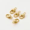5pcs/lot14K 18K Gold Color Heart Lobster Clasps Connectors Charm Extender Clasps For DIY Necklace Jewelry Crafts Accessories
