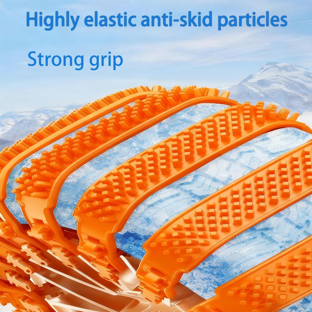 Tire Chains For Trucks 10piece Anti-Slip Adjustable Wheel Ties Belts Tire Chains For Cars For Ice Winter Hiking Trailer Offroad