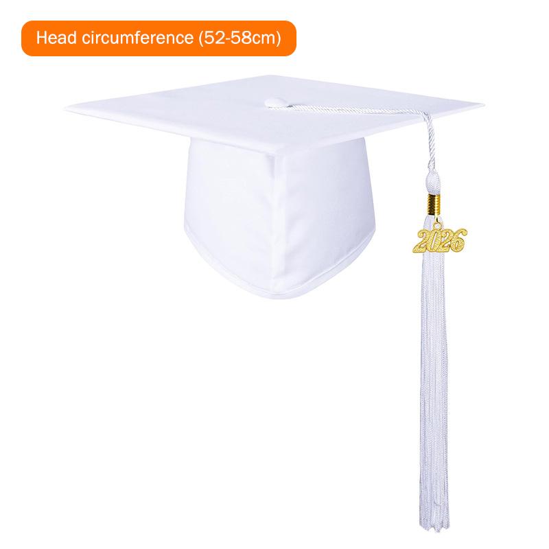 2026 Graduation Cap Headwear With Tassel For High School & Bachelor Degree Cap Unisex Graduation Dress Ceremony Hat Master