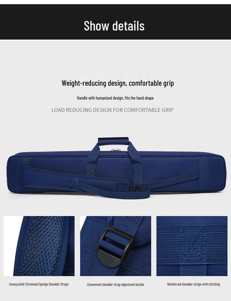 Portable Billiard Cue Storage Bag - Customizable 1/2 or 3/4 Snooker Cue Case for Men and Women