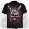 T-shirt streetwear crâne crâne 3D costumes polyester noir Nouveau