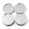 63.5mm Silver Wheel Center Caps (4 Pieces)