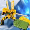 1 Peça Brinquedos Educativos de Deformação 2 em 1 Robô Deformável de Sorvete Para Pote de Imagem Mecha Modelo Guerreiro Criativo Presentes para Crianças