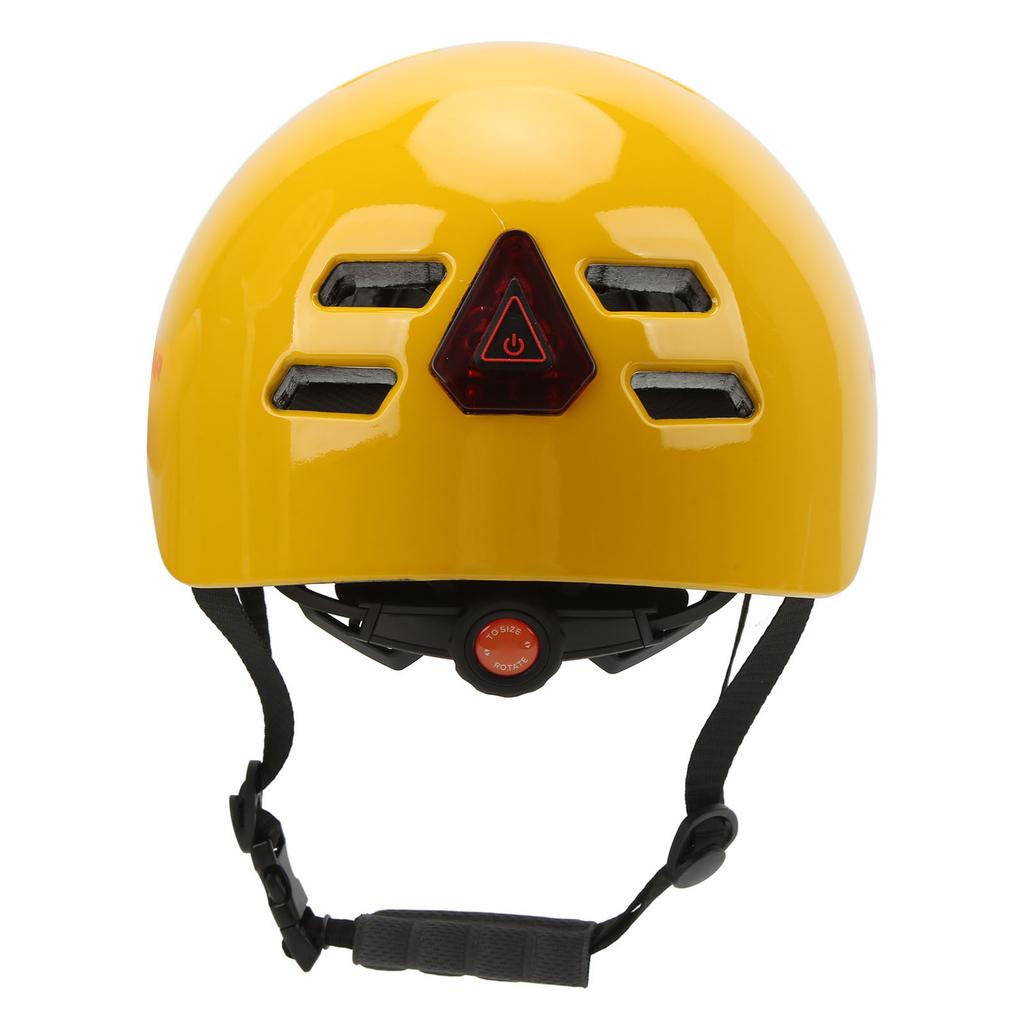 Smart Bike Helmet 1080P High Definition Recorder Sports Camera LED Light Adjustable Safety Cycling Helmet Yellow