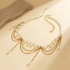 Metallic Color Pattern Waist Chain Heart Solid Electroplated Waist Belt Nightclubs
