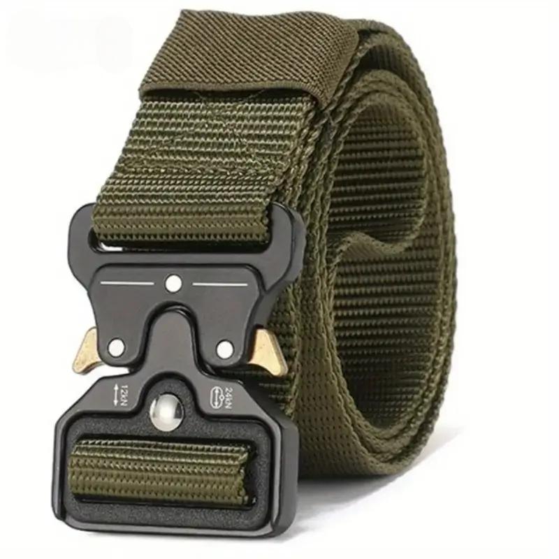 5 Styles The New Men's Belt 125cm Buckle Belts Nylon Braided Lightweight Breathable Daily Commuter Men's Belt
