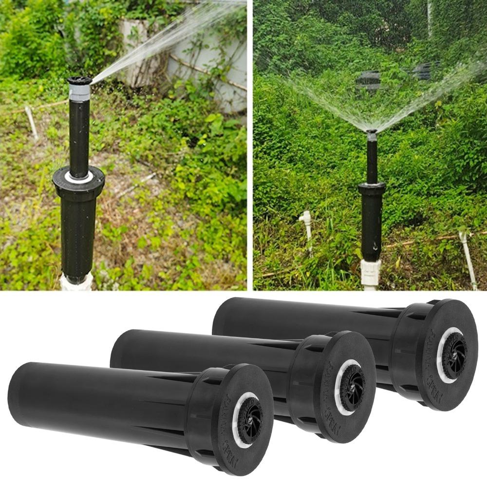 3 Pezzi Ugello Sprinkler in Plastica Ugello di Irrigazione a 360 Gradi Sprinkler Interrato Durevole Irrigazione del Prato