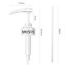 1L Spender Siruppumpe Schwarzer Flüssigkeitsspender für Monin Sirup 10ml Saftflaschen-Spenderpumpe Küche Büro
