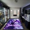 1PC Custom Name Purple Dragon Fantasy Theme Floor Mat Ideal for Living Room, Game Rooms, Office, Bedroom, Office Floor Mat , Floor Mats for Home