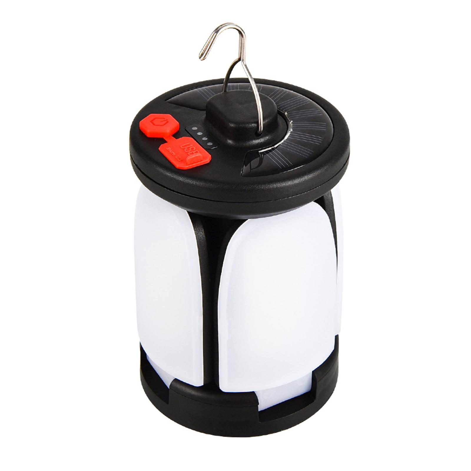 

Солнечный фонарь для кемпинга, 4-листный светодиодный светильник для кемпинга, складной уличный аварийный светильник, портативная лампа для палатки