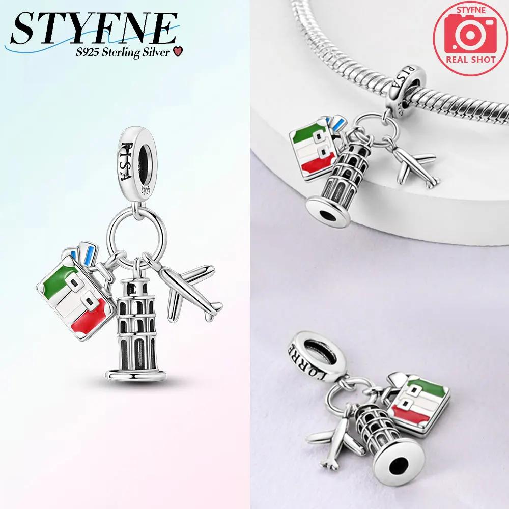 

Charm Bead Components Copper Metal Briefcase Leaning Tower Aircraft Bead Components Compatible With Charm Bead Components Plata Authentic Original