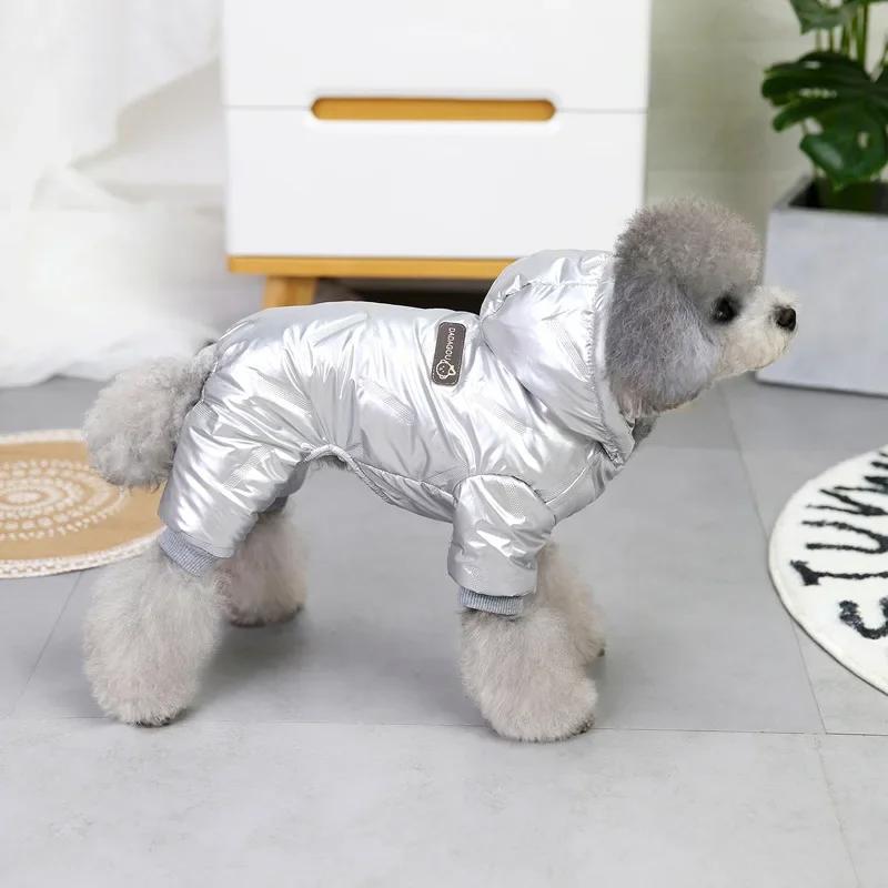 Waterproof Dog Jumpsuit, Warm Winter Clothes, Costumes for Small Dogs (Chihuahua, Yorkie, Shih Tzu, Poodle)