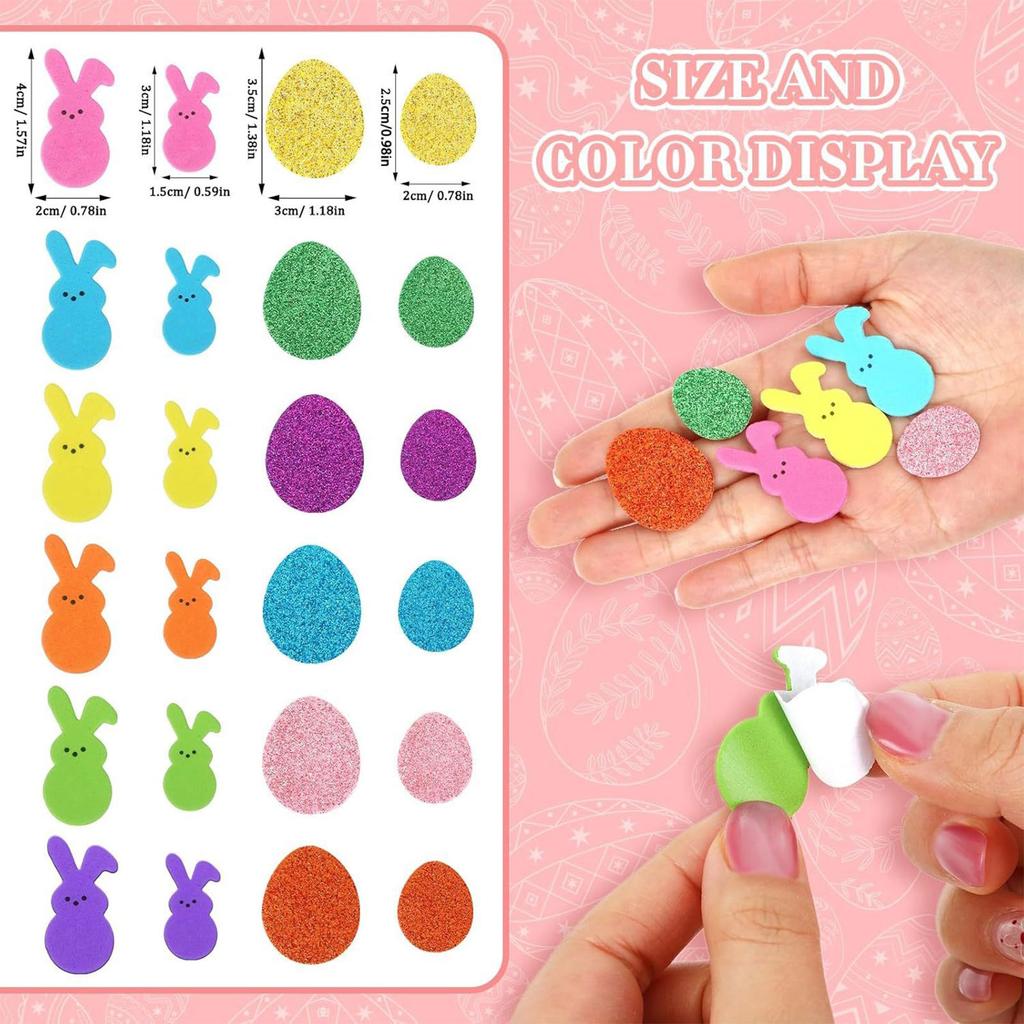 Easter Foam Sticker Set Decoration Easter Handmade Set Suitable For Children's Home And Back To School Gifts