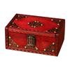 Retro Wooden Storage Box with Lid Jewelry Box Desktop Ornament Decorative Storage Home Storage Window Decoration Shooting Props
