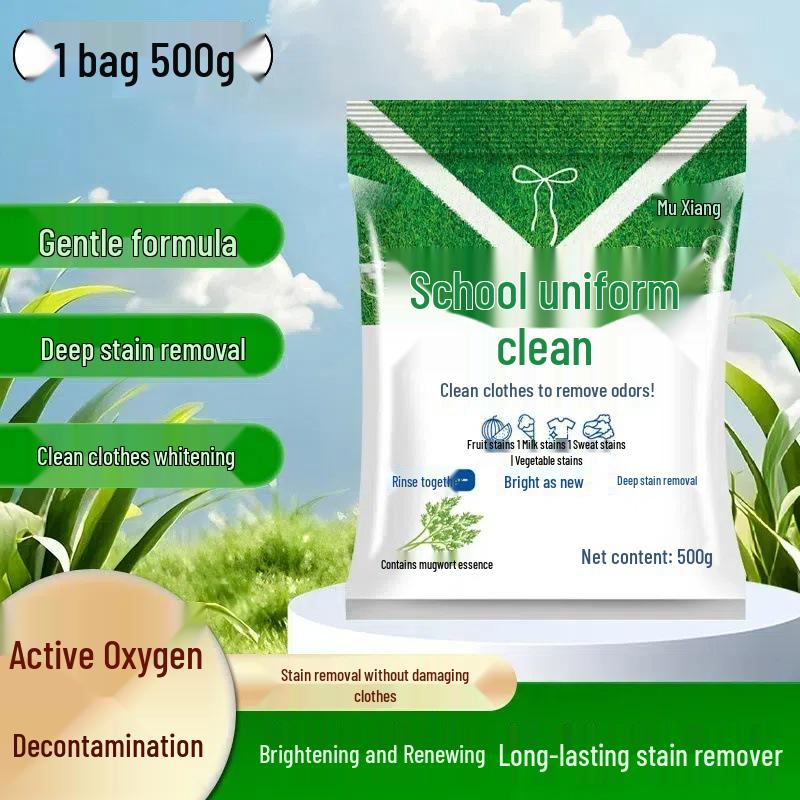 School Uniform Stain Removal Detergent: Fresh, Bright White for White Clothing