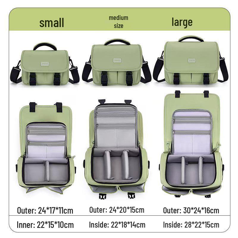 DSLR & Mirrorless Crossbody Camera Bag for Canon, Sony, Fujifilm, Polaroid